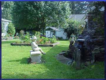 Statue of boy fishing